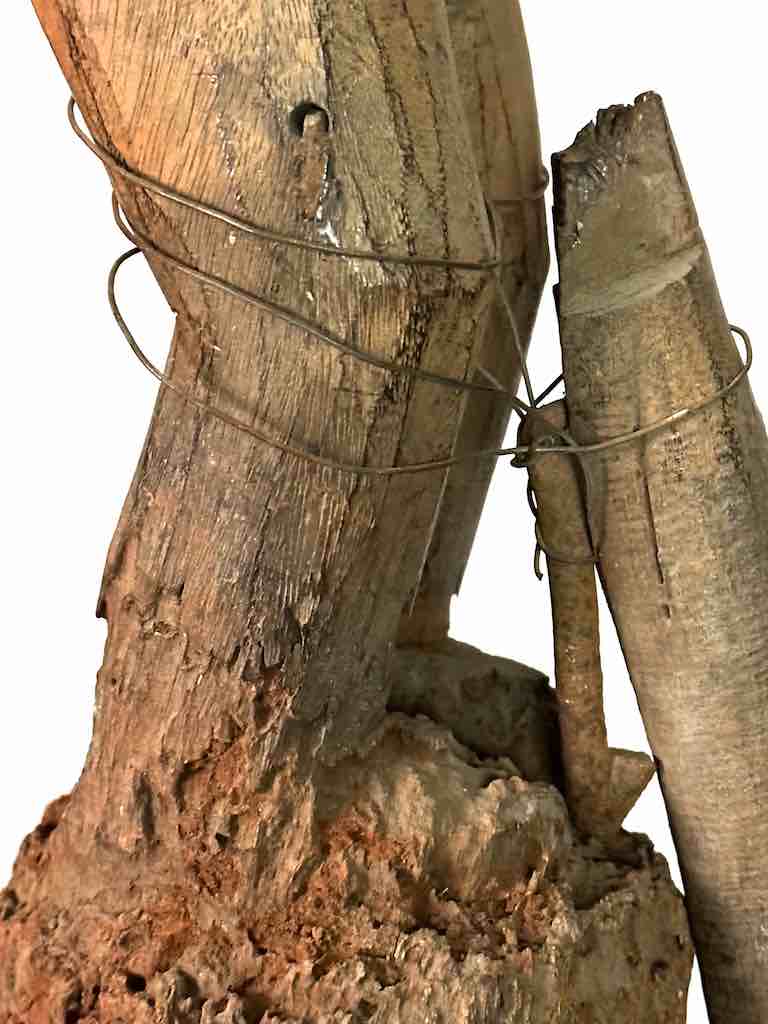 The Niger Bend - Venta al por mayor Escultura - Estatua de fetiche de fertilidad del pene articulado masculino con fuente vintage |24