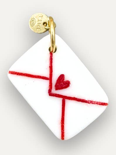 Charms - Bolsa de Amor Pingente em Porcelana por atacado de Tiké Jewels