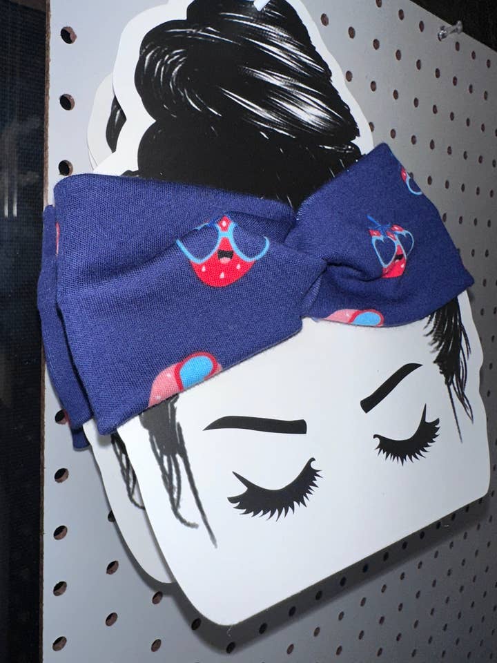 US “Strawberry”🍓headband for wholesale by Cloth Paper Scissors LLC