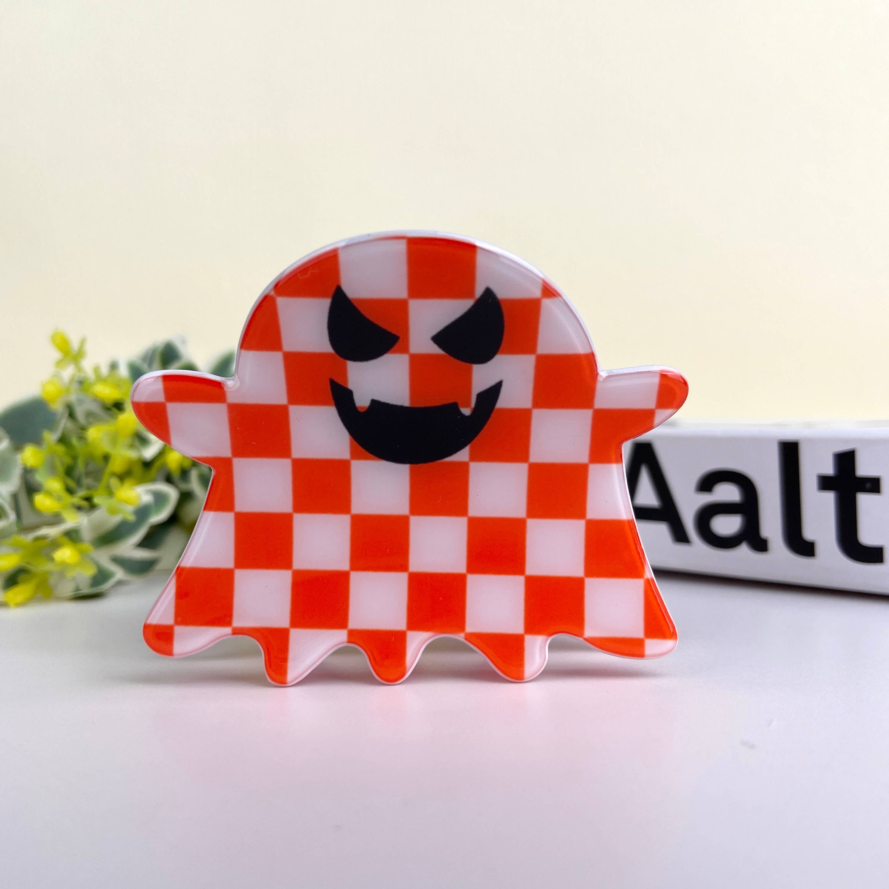 TheDivaSoap - Vendita all'ingrosso Fermaglio per capelli - Donna - Clip per capelli a forma di fantasmino con decorazioni floreali per Halloween4