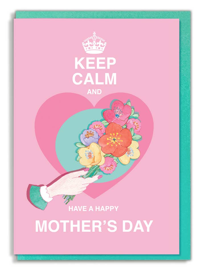 Håll lugnet och ha en lycklig mors dag gratulationskort för wholesale av HOOLI MOOLI
