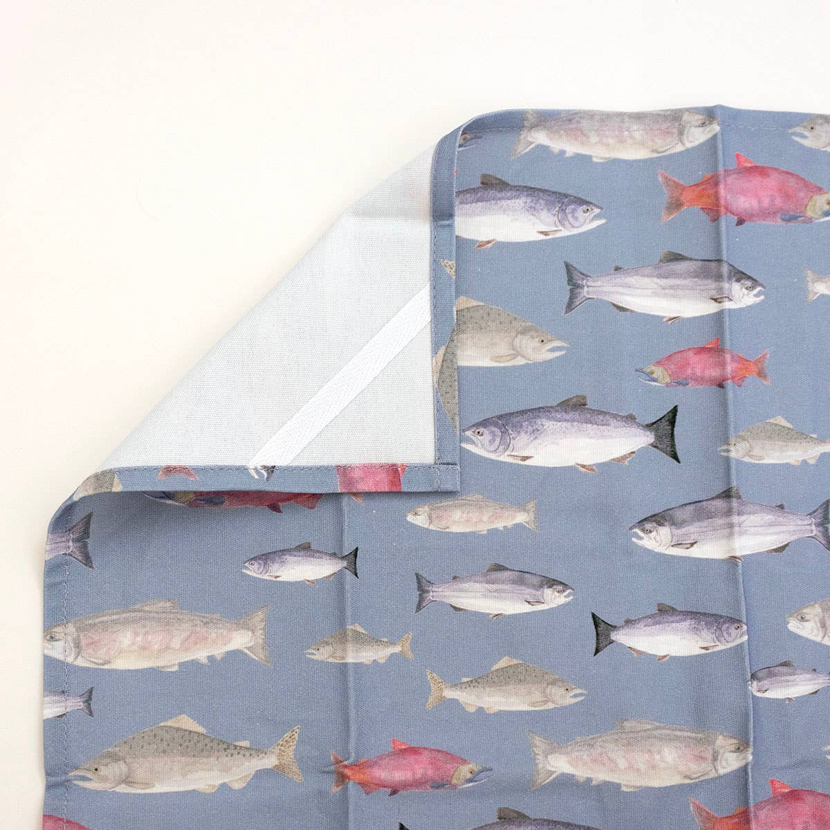 Yardia - Wholesale Tea Towel - Salmon Tea Towel - Organic Cotton Kitchen Towel1