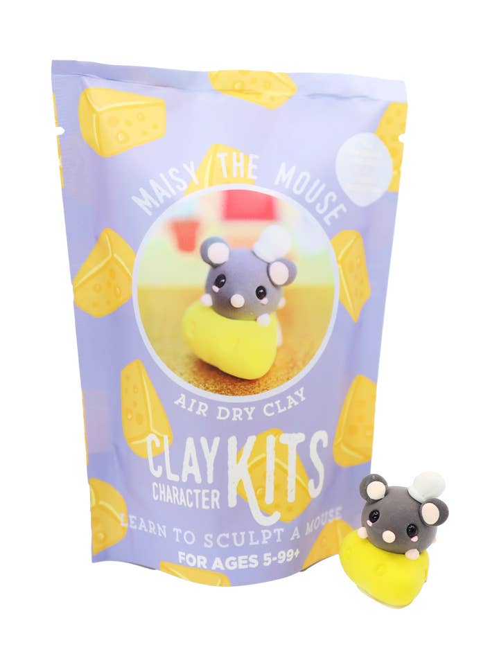 Maisy the Mouse Air Dry Clay Kit | Arts & Craft Kit
 for wholesale by The Make Station | DIY Clay Kits