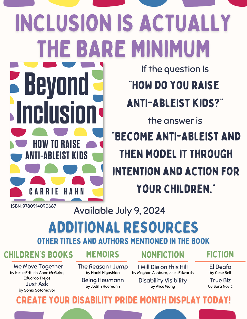 Independent Publishers Group - Wholesale Family & Relationships - Beyond Inclusion: How to Raise Anti-Ableist Kids1