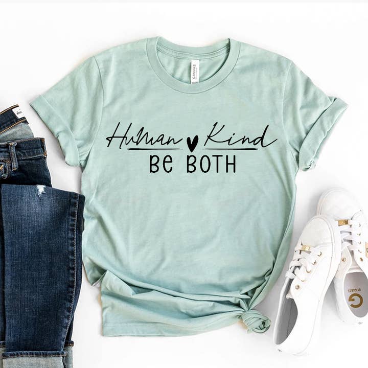 Camiseta Be Both Human Kind - Bella Canvas para venta al por mayor de Printliss