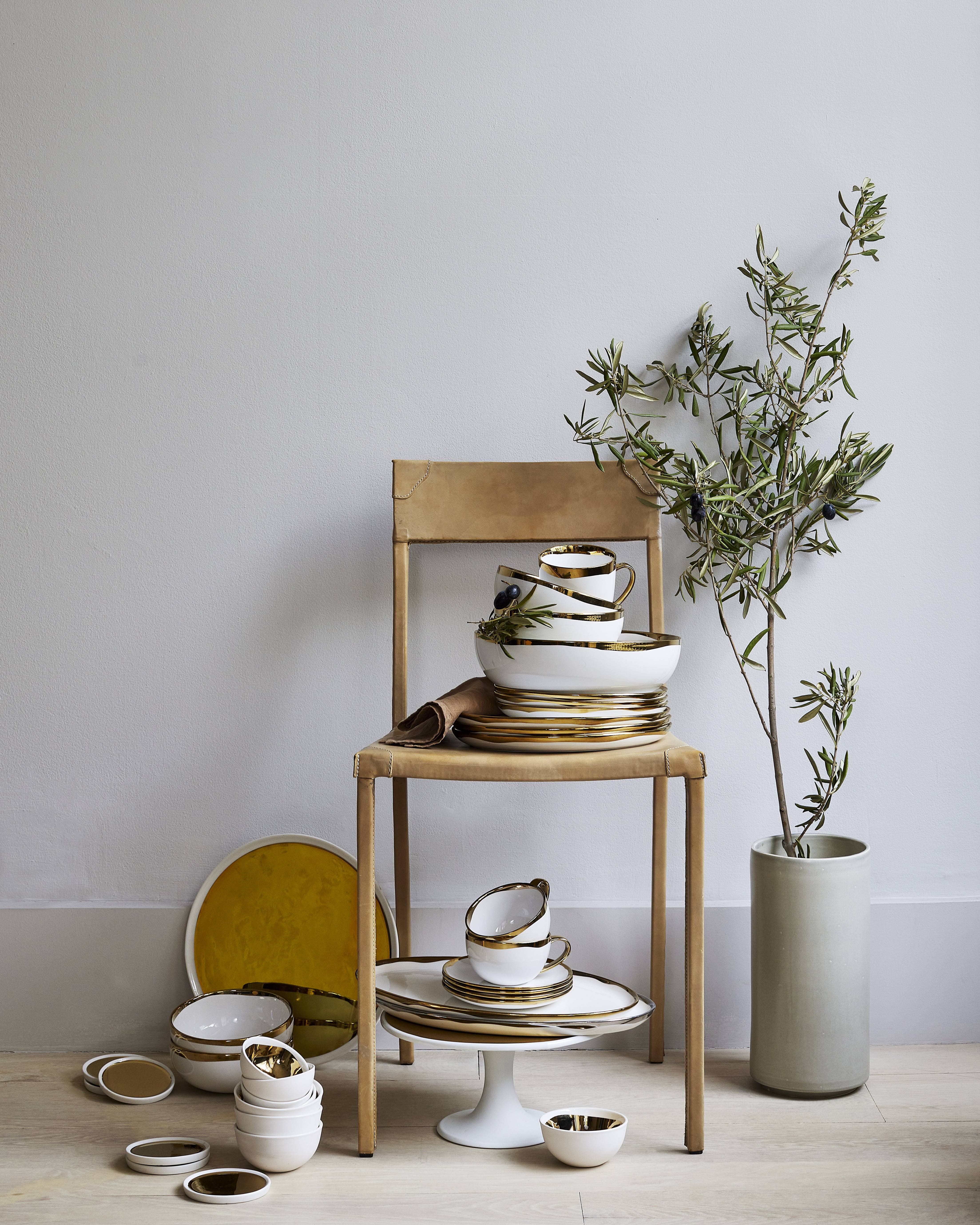 Canvas Home - Wholesale Coffee Mug - Set/4 Dauville Mug - Gold4