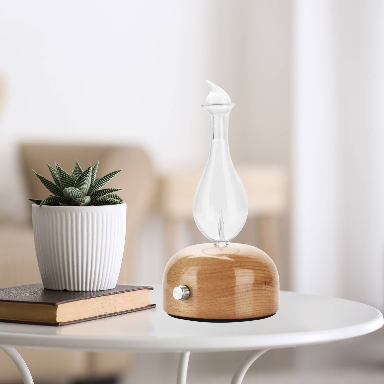 Zen'Arôme - Vente Décorations de table - Diffuseur Huile Essentielle Aurora Nébuliseur Bois & Verre9