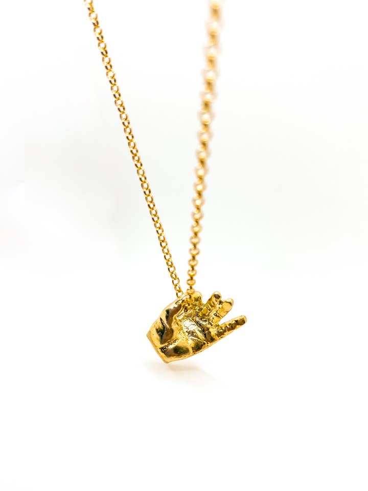 Collar Spell Hand, plata de ley 925 para venta al por mayor de Skin Deep