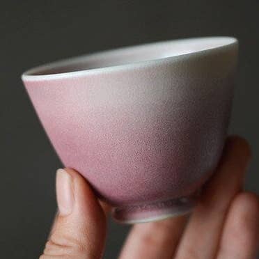 Gohobi Handmade Red Ice Cracked Tea Cup for wholesale by Gohobi (We cover U.S. import duties)