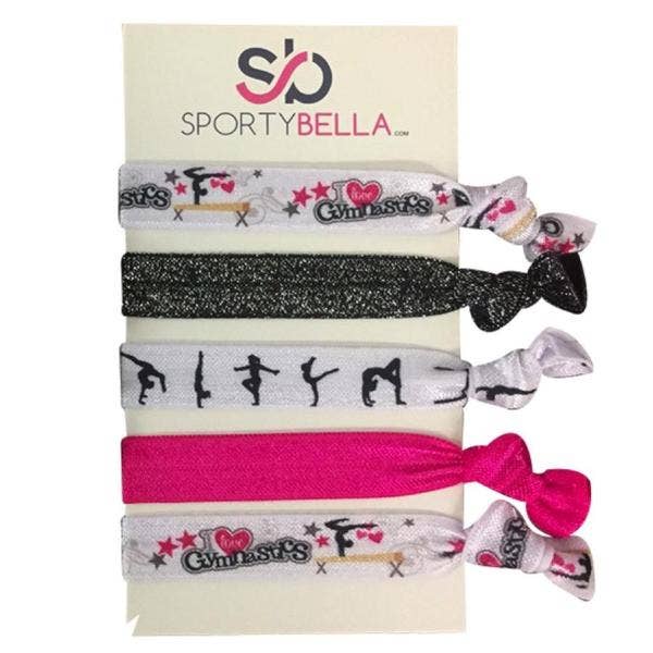 Sportybella – wholesale Hair tie – Girls Gymnastics Hair Ties Set
