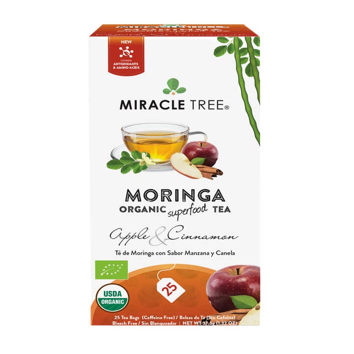 Miracle Tree - Wholesale Health/Detox Tea - Organic Moringa Tea: Apple & Cinnamon1