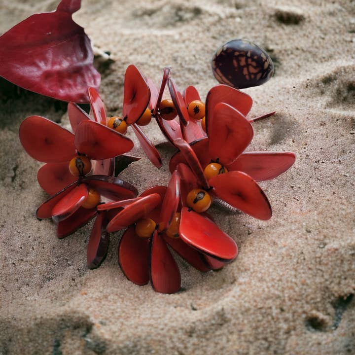 Organic jewelry by Allie – Großhandel Perlenarmband – Oahu Lei-Stil Tagua-Armband Insel-Strand-Schmuck11