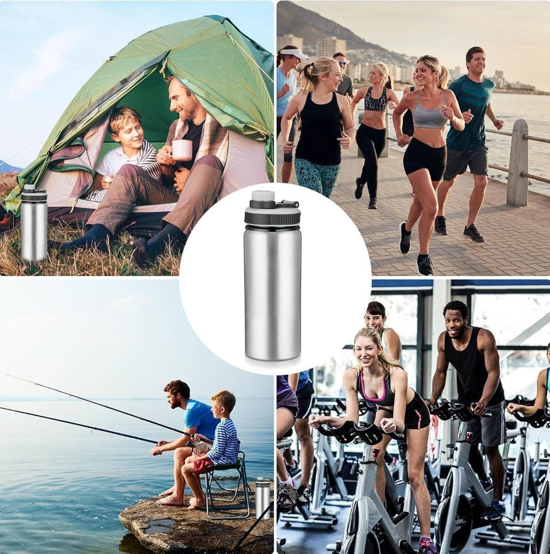 Crover - Wholesale Water Bottle - 17 oz Aluminum Water Bottle with Snap Lid 3