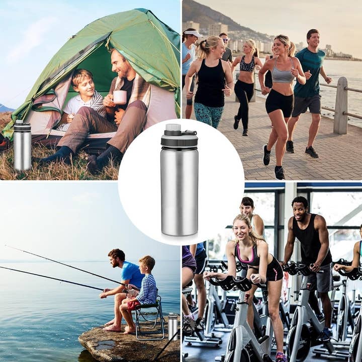 Crover - Wholesale Water Bottle - 17 oz Aluminum Water Bottle with Snap Lid 3