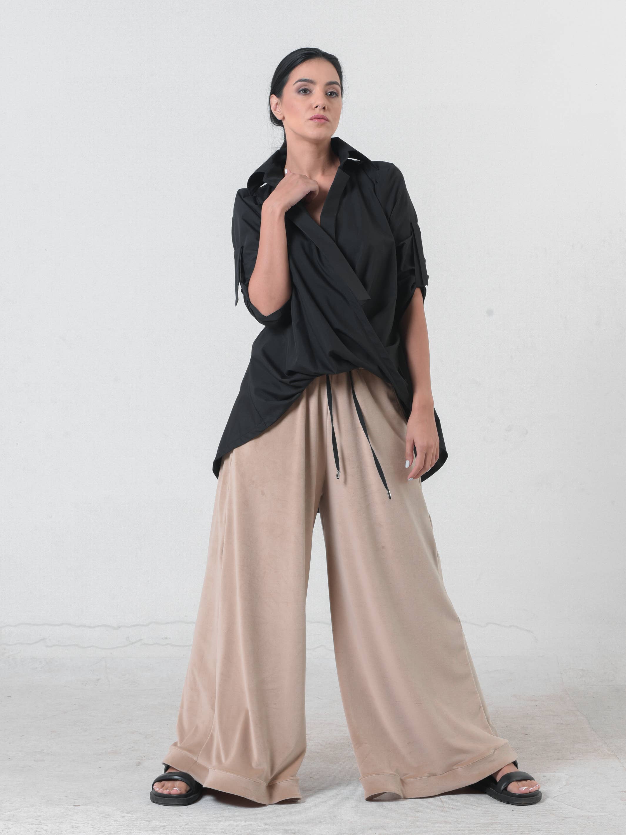 Metamorphoza - Wholesale Tuniek - Dames - Oversized shirt met riem7