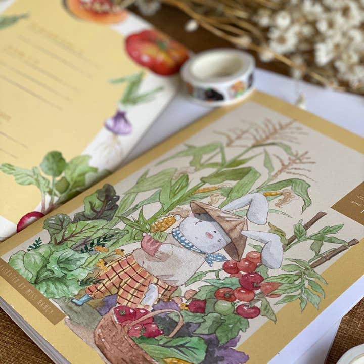 NananStudio - Wholesale Notebook - Notebook | Farmer Rabbit's Vege Garden1