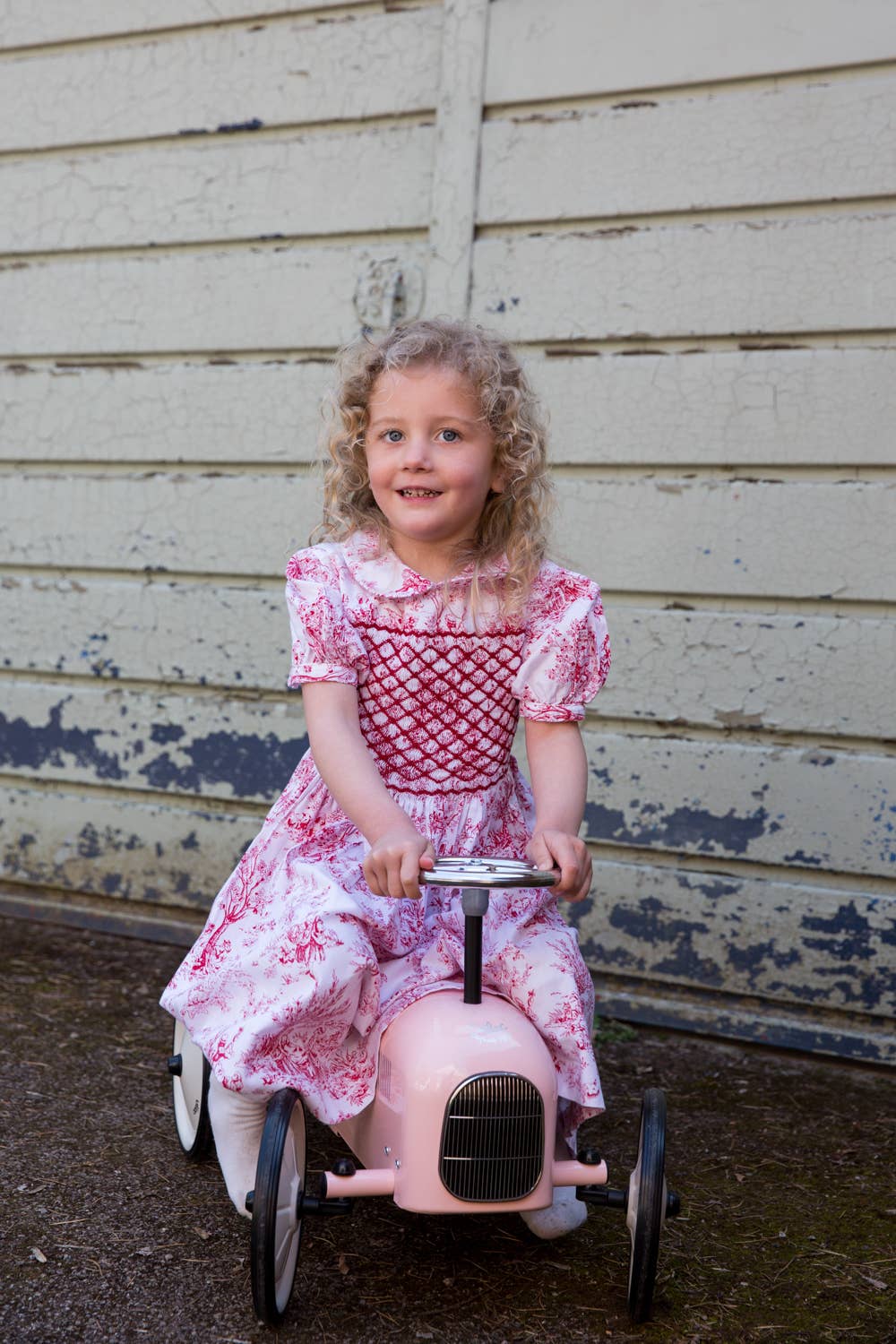 Hippychick – wholesale Bike/scooter – Kids – Vilac Pink Metal Ride-On Car – Vintage Style Toy Vehicle1