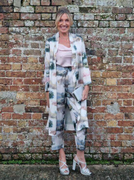 vert Ensemble de pyjama paysage 3 pièces plume en vente sur Faire23