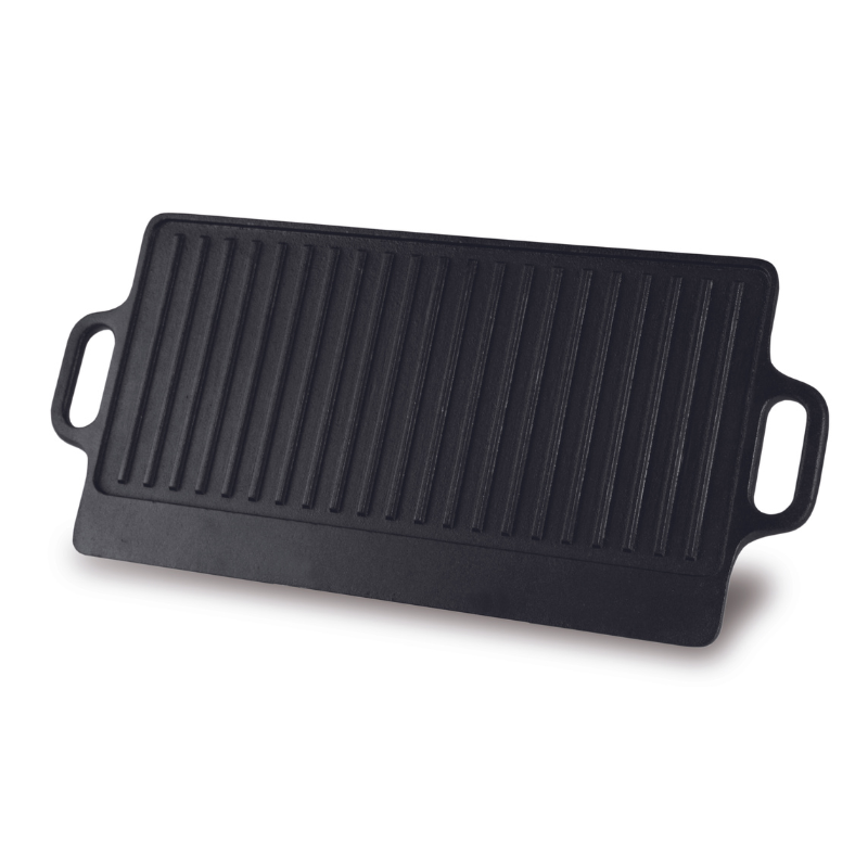 Black Cast Iron Griddle 42 X 23cm - Reversible for wholesale on Faire0