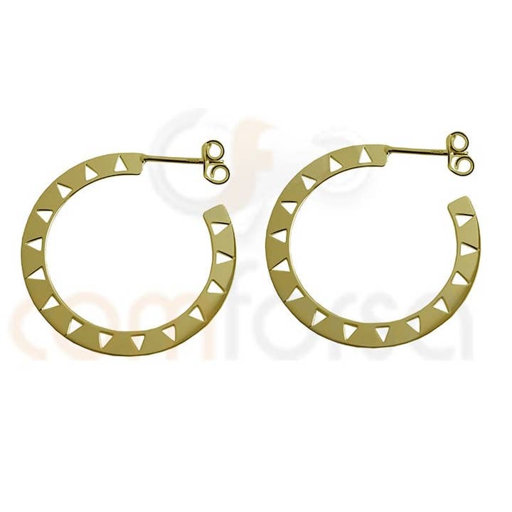 Ethnischer Creolring 29 mm 925er Silber für den Großhandel von COM FORSA SL