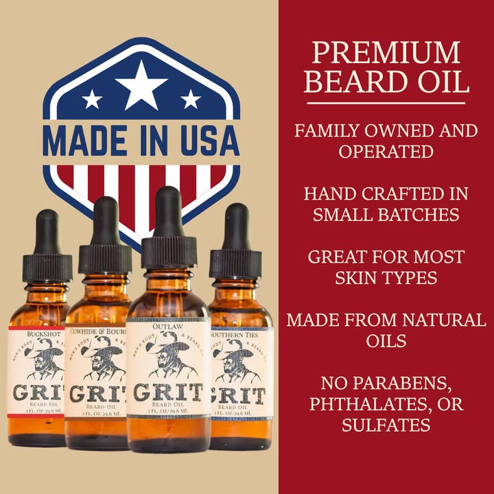 GRIT Soap Supply – wholesale Beard styling product – Buckshot Beard Oil3