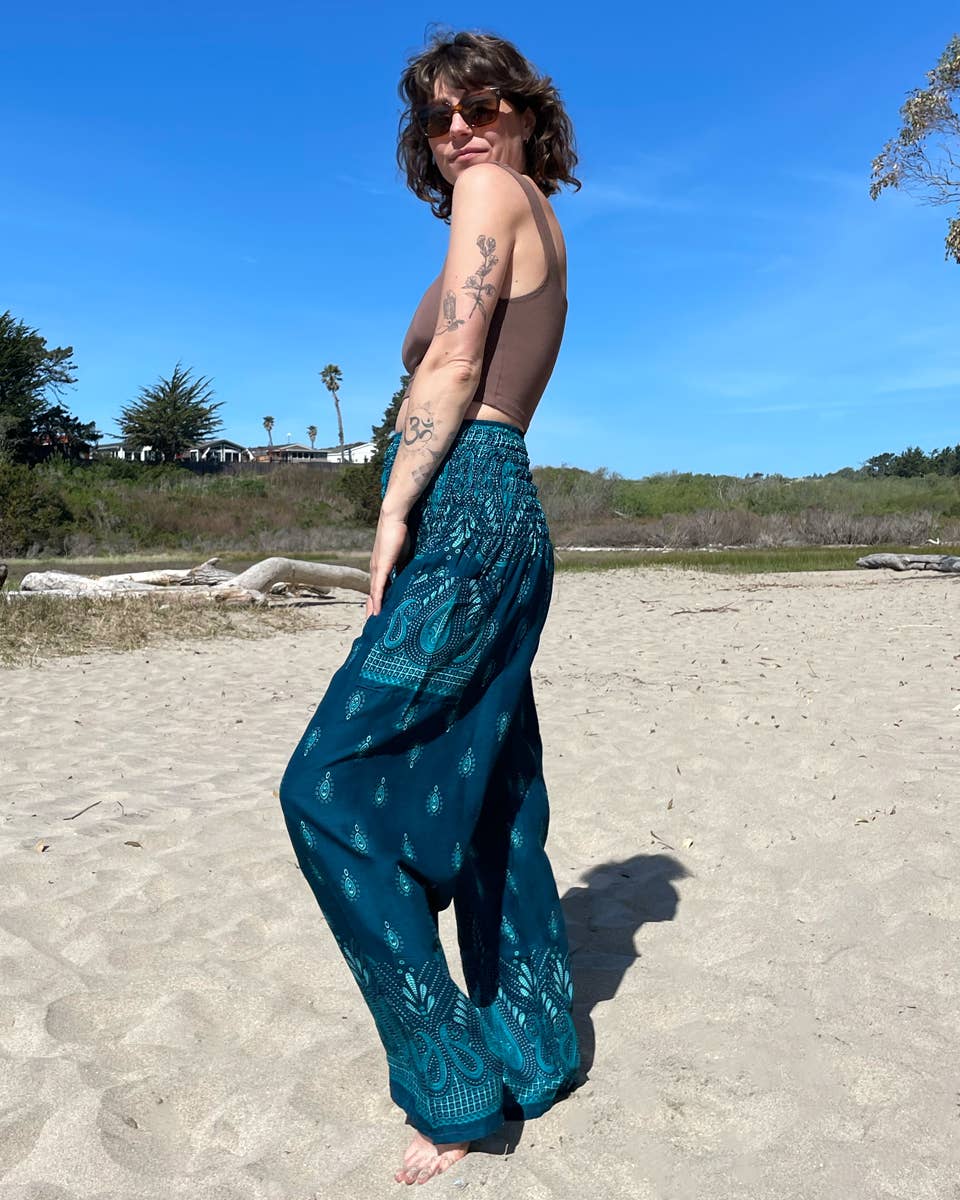 Zig Zag Asian Collection – Großhandel Hose – Damen – Bindi-Hose im Haremstil mit Gummizugbund und Seitentasche9