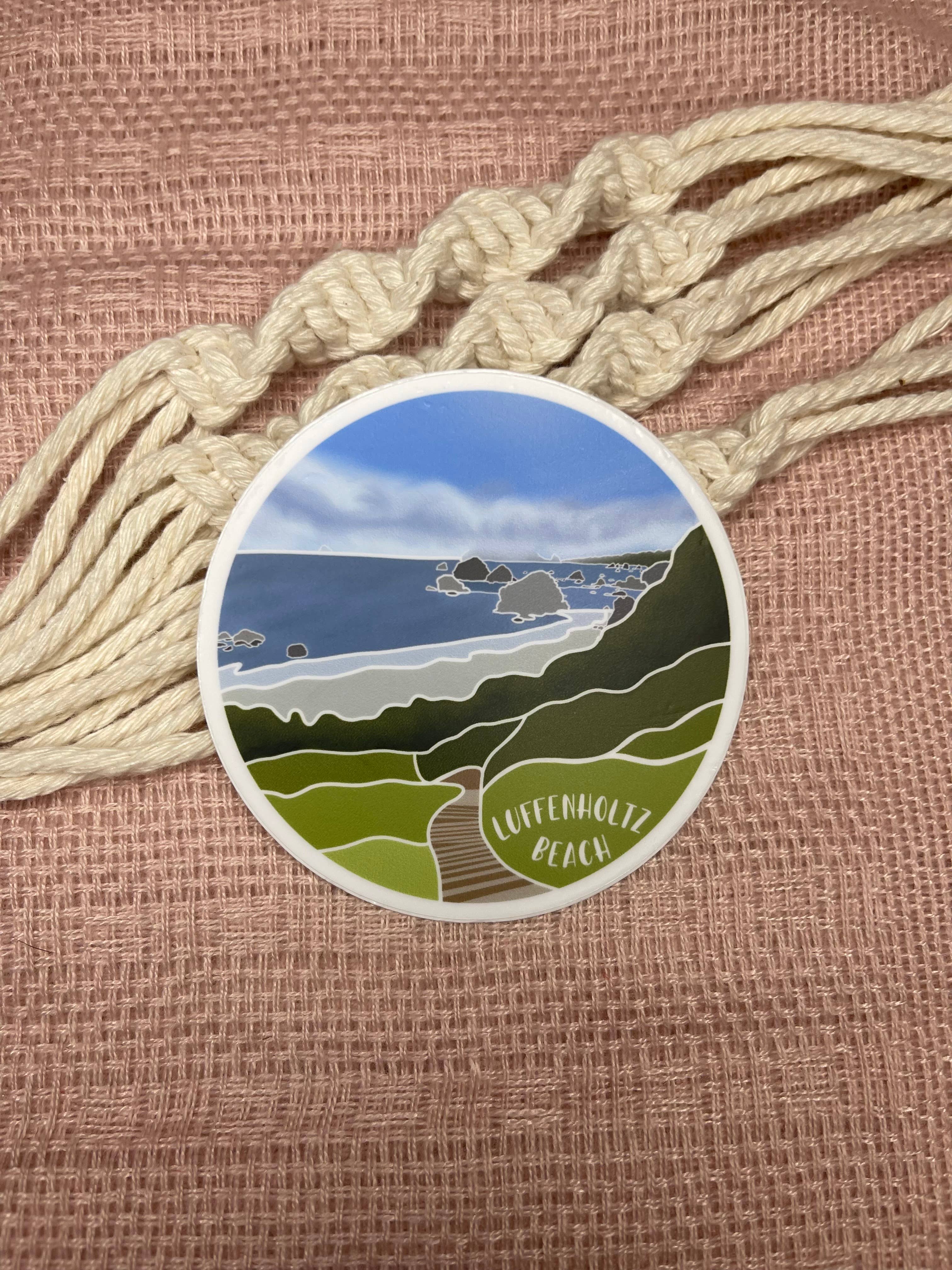 Coastal Haze Designs - Wholesale Sticker - Luffenholtz Beach Sticker0