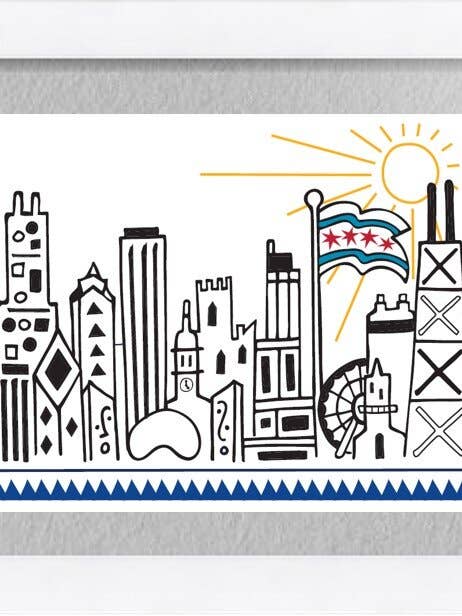 Mighty Chicago - Wall Print for wholesale by Mighty Violet Design