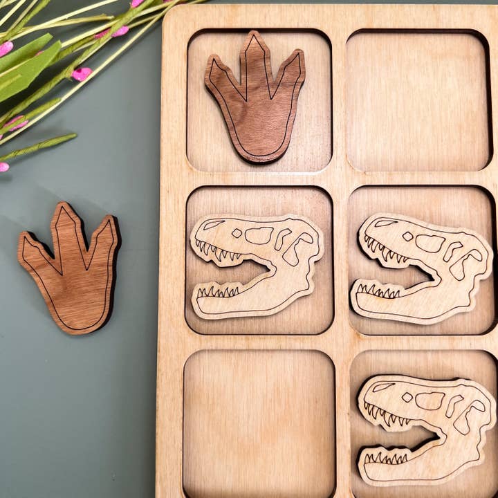 Birch House Games & Gifts - Wholesale Board Game - Dinosaur Rawr! Tic-Tac-Toe Game - Trex / Jurassic / Fossils5