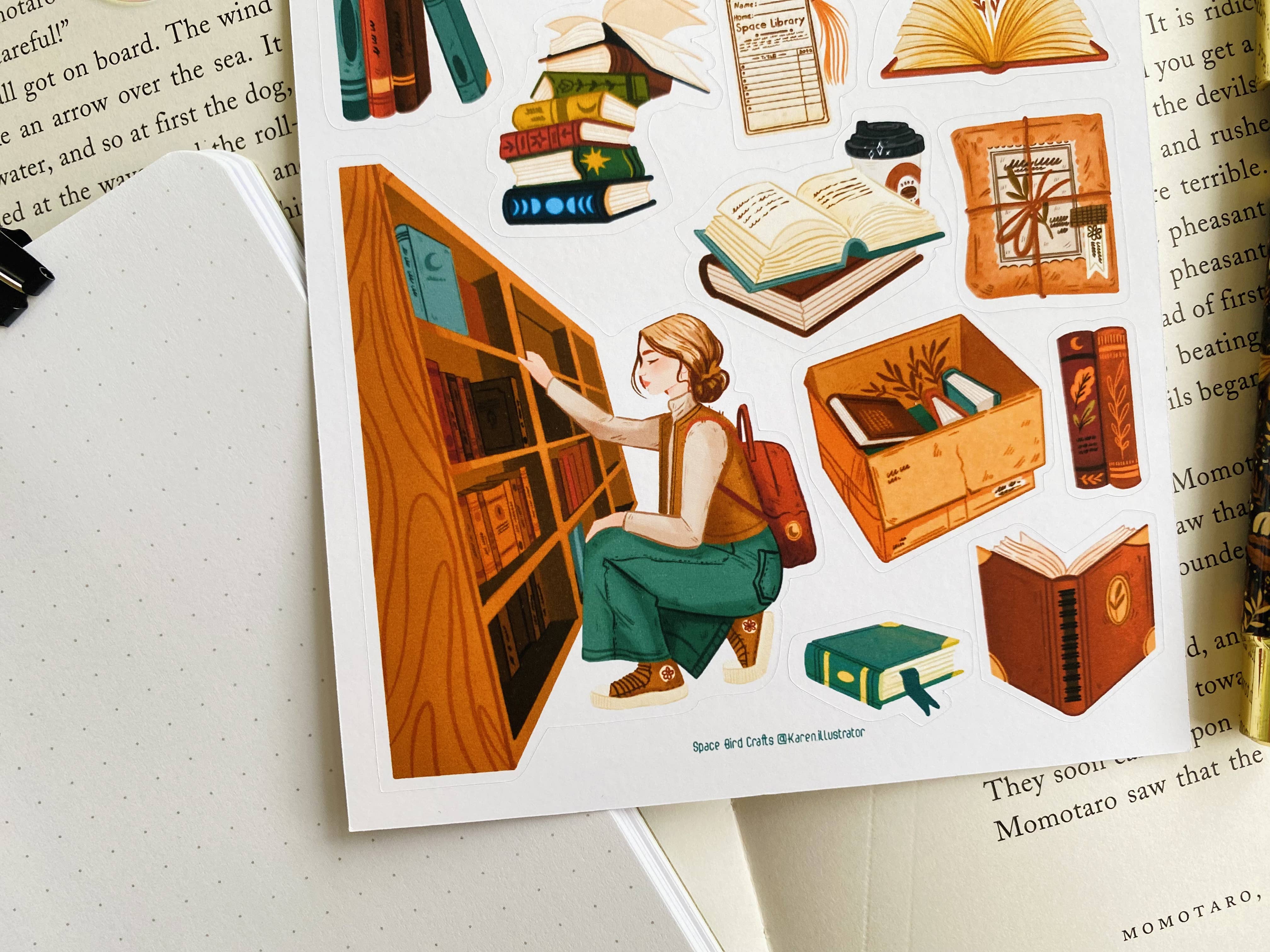 Split Moon Studios - Wholesale Sticker - Book Store Sticker Sheet Decorative Sticker8