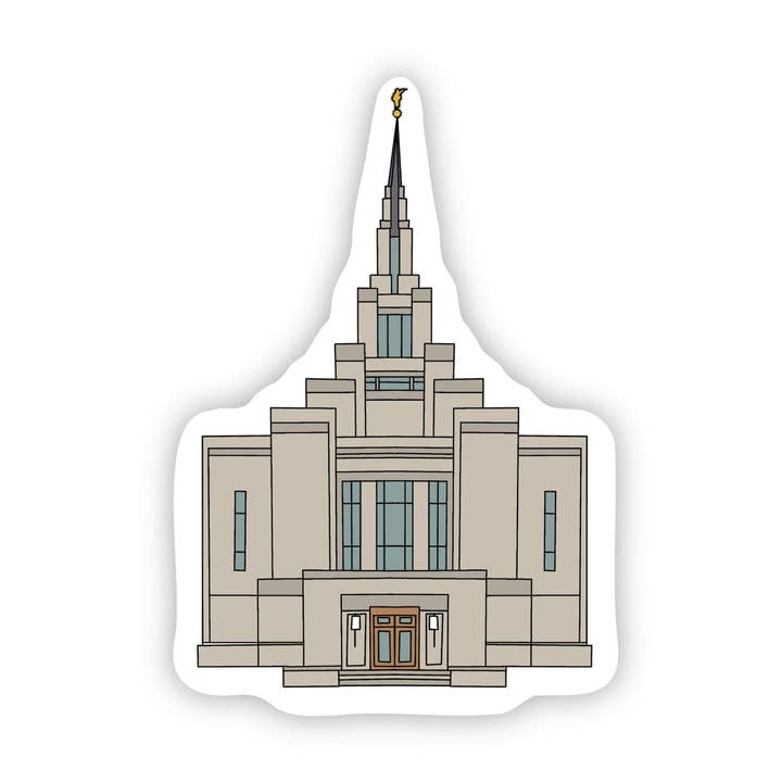 Autocolante do Templo de Kyiv, Ucrânia, 3x3 pol. Autocolante de Vinil para o seu Portátil, Garrafa de Água ou Diário Bullet por atacado de Sagie May Design Co