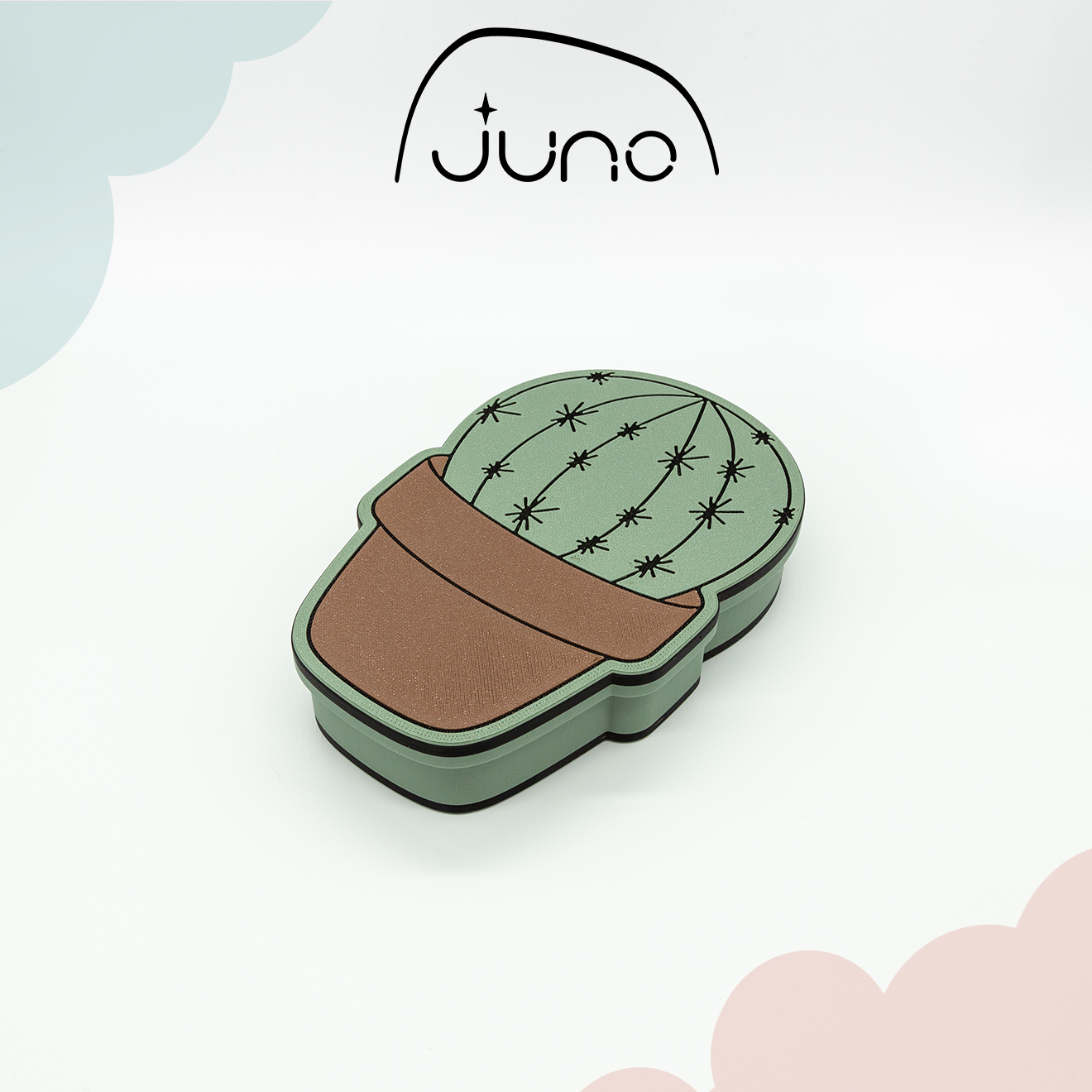 Juno 3D - Wholesale Jewelry Box/Organizer - Bella Cactus 3D Printed Cornstarch Container & Tray1