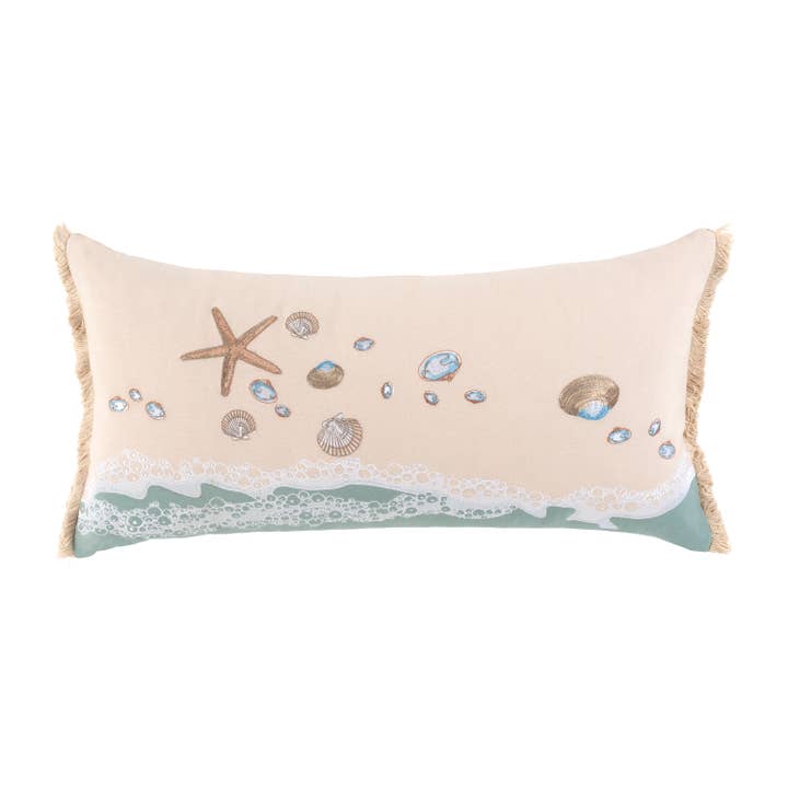 Sand & Shells Indoor Throw Pillow for wholesale by Rightside Design