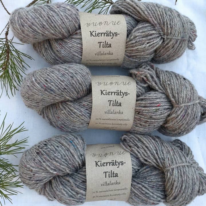 Återvunnet Tilta ullgarn, ofärgat för wholesale av Vuonue