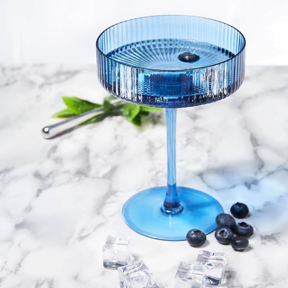 TABLESETTERS LIMITED – wholesale Cocktail/liquor glass – Ribbed Cocktail Coupe 290ml, Set of 46