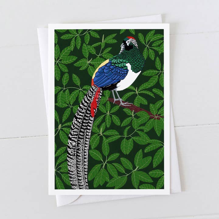 Tarjeta Lady Amherst para venta al por mayor de Bird the Artist