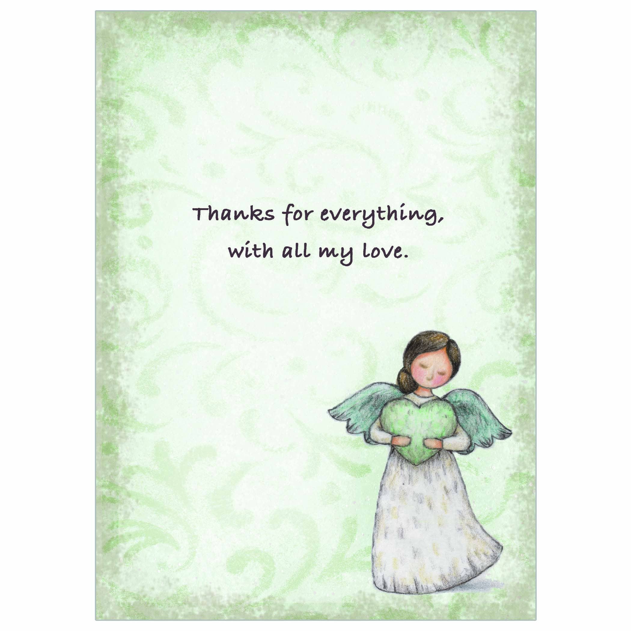 Legacy - Wholesale Thank You Card - Angel with Large Heart - Faith Thank You Card1