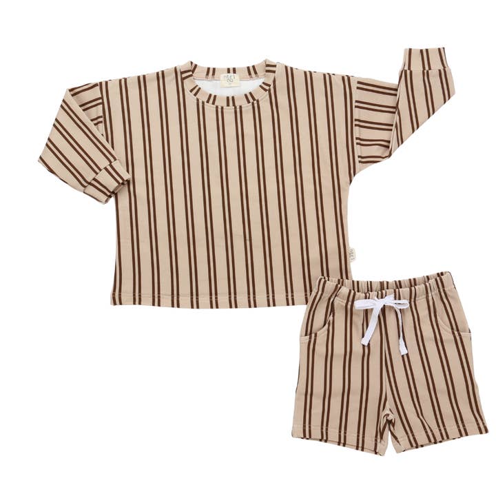 Neutrala Linjer Träningsdräkt Kort Set för wholesale av ntrl co.