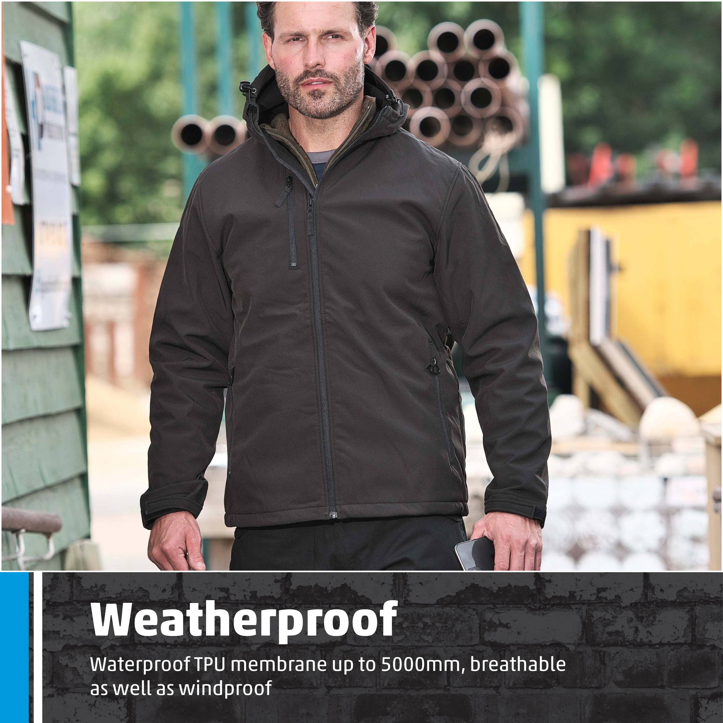 TuffStuff Workwear - Wholesale Jacket - Men's - Fort Holkham Jacket, Softshell Fabric, Waterproof, Durable5