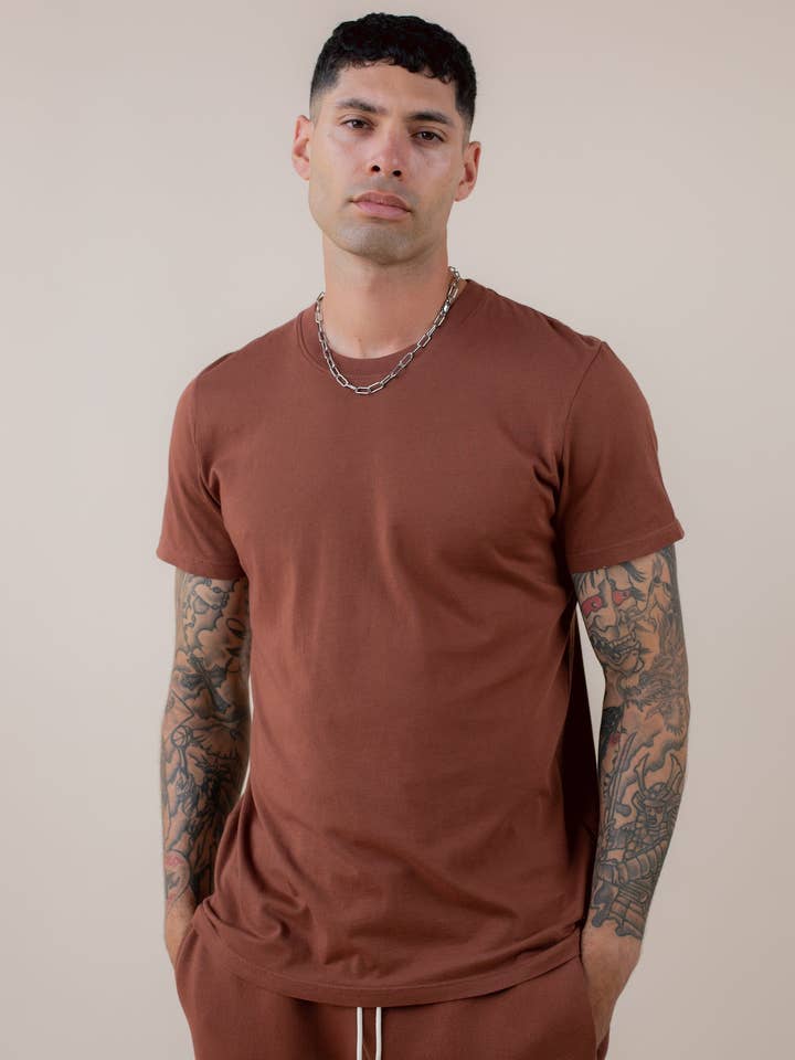 glee + co - Wholesale T-Shirt - Men's - Men's 100% Cotton Slim Fit Tee2