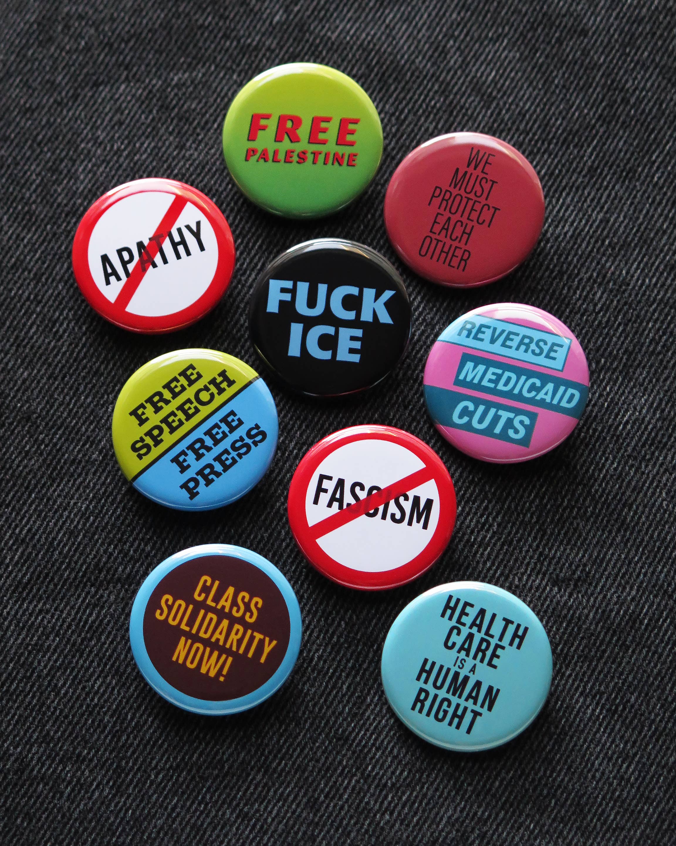 Word For Word Factory - Wholesale Lapel Pin/Button - Fuck ICE Button 1.25" Immigration Political Protest Pin5