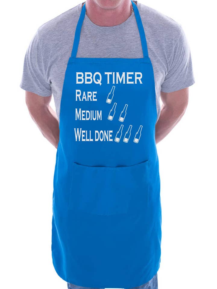 BBQ Timer med 2 lommer nyhed Funny BBQ Bagning Madlavning BBQ for engroshandel hos Print4U