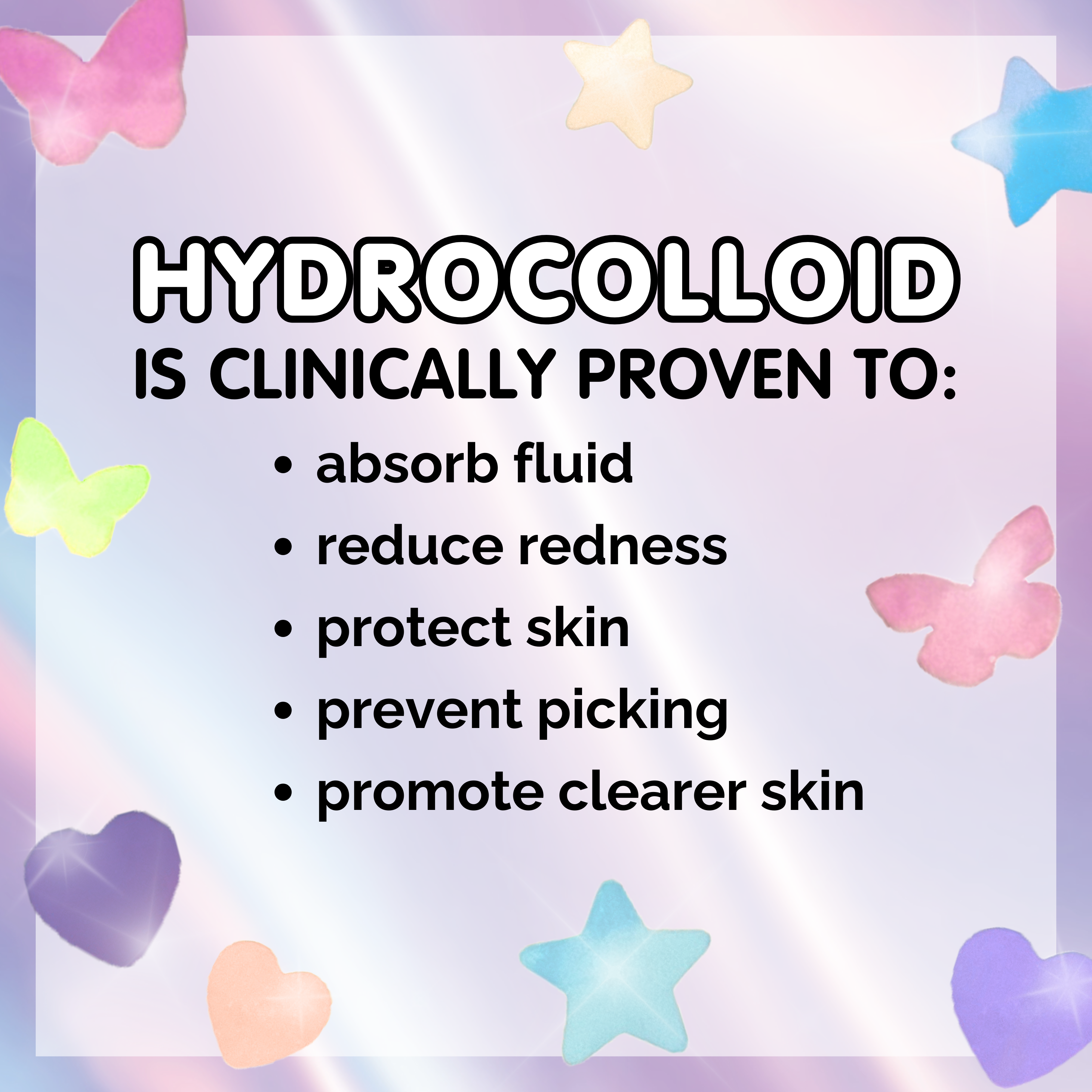 Sparkle Beauty Labs - Wholesale Acne/Hydrocolloid Patch - Heal & Conceal Pimple Patch ⭐️ Holographic Stars (78 count)7