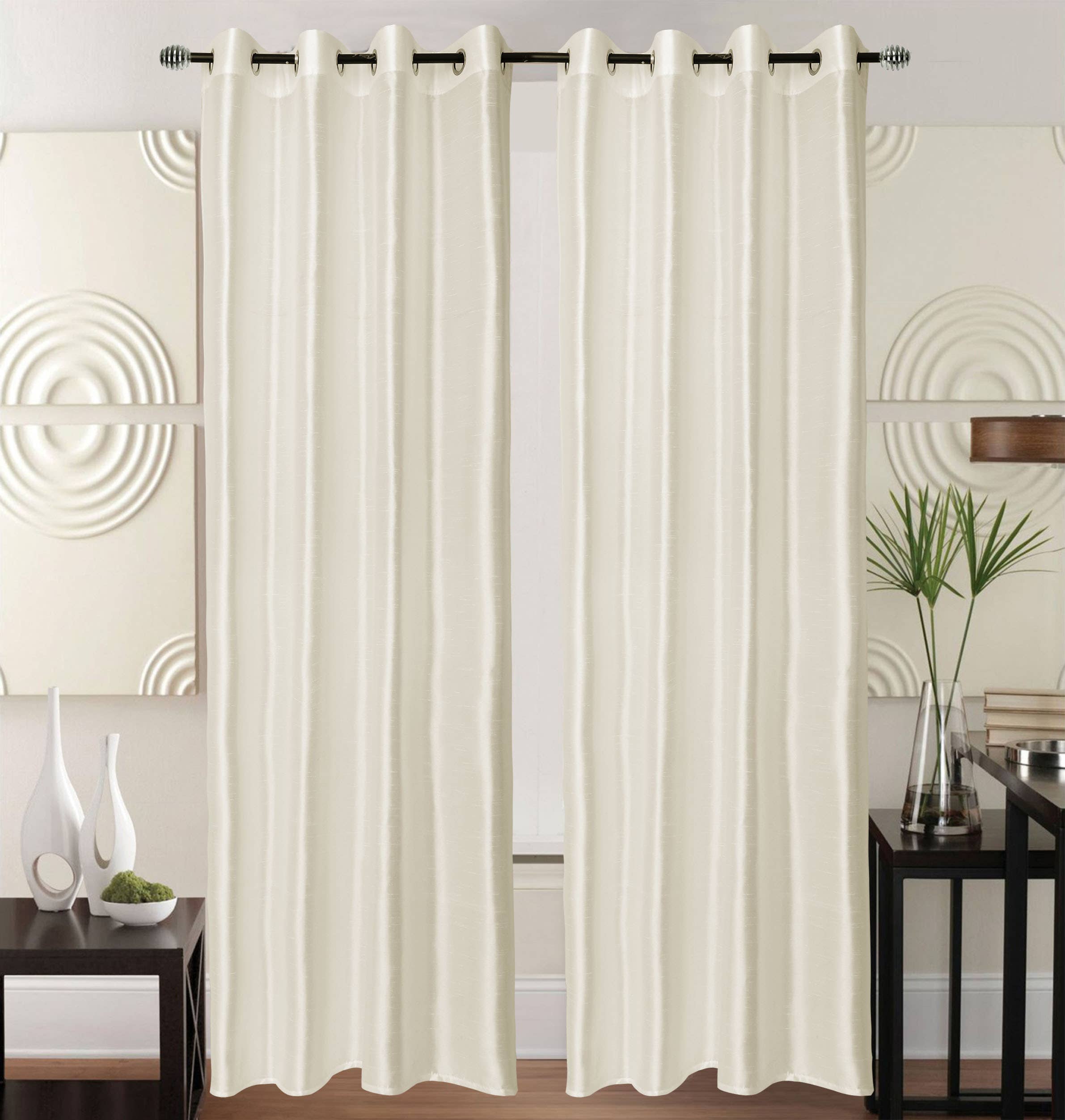 Super Bazaar - Wholesale Gordijn - Kant en Klaar Vitrage Gordijn - Met Ringen - 140x240 cm6