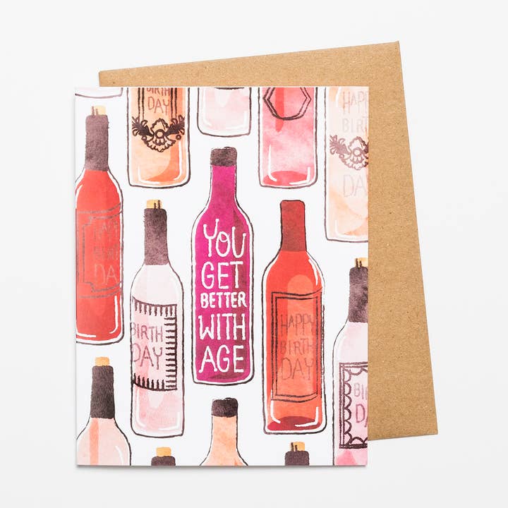 You Get Better With Age Card for wholesale by Wild Optimist
