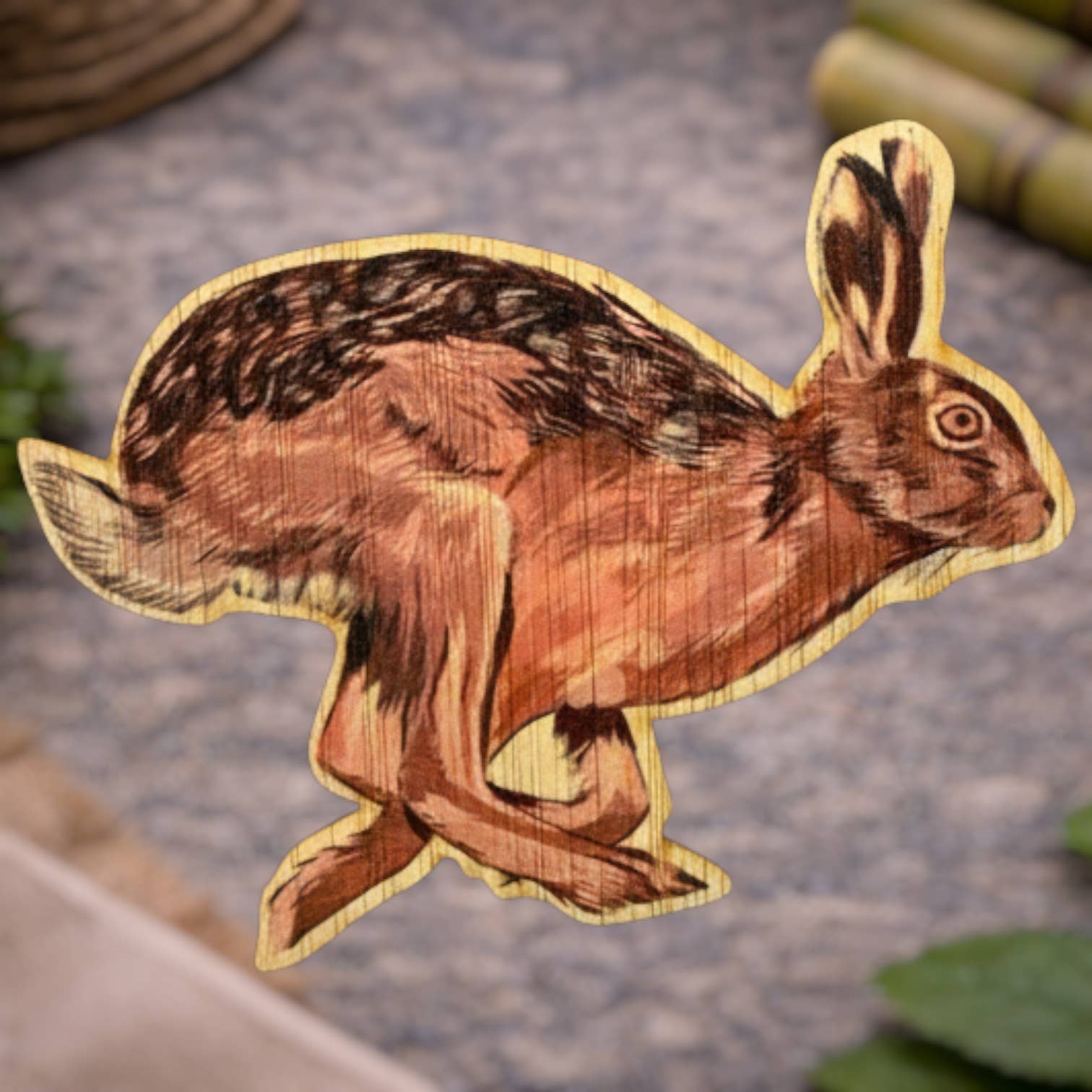 Bamboo Wood Stickers - Wholesale Sticker - Jack Rabbit0