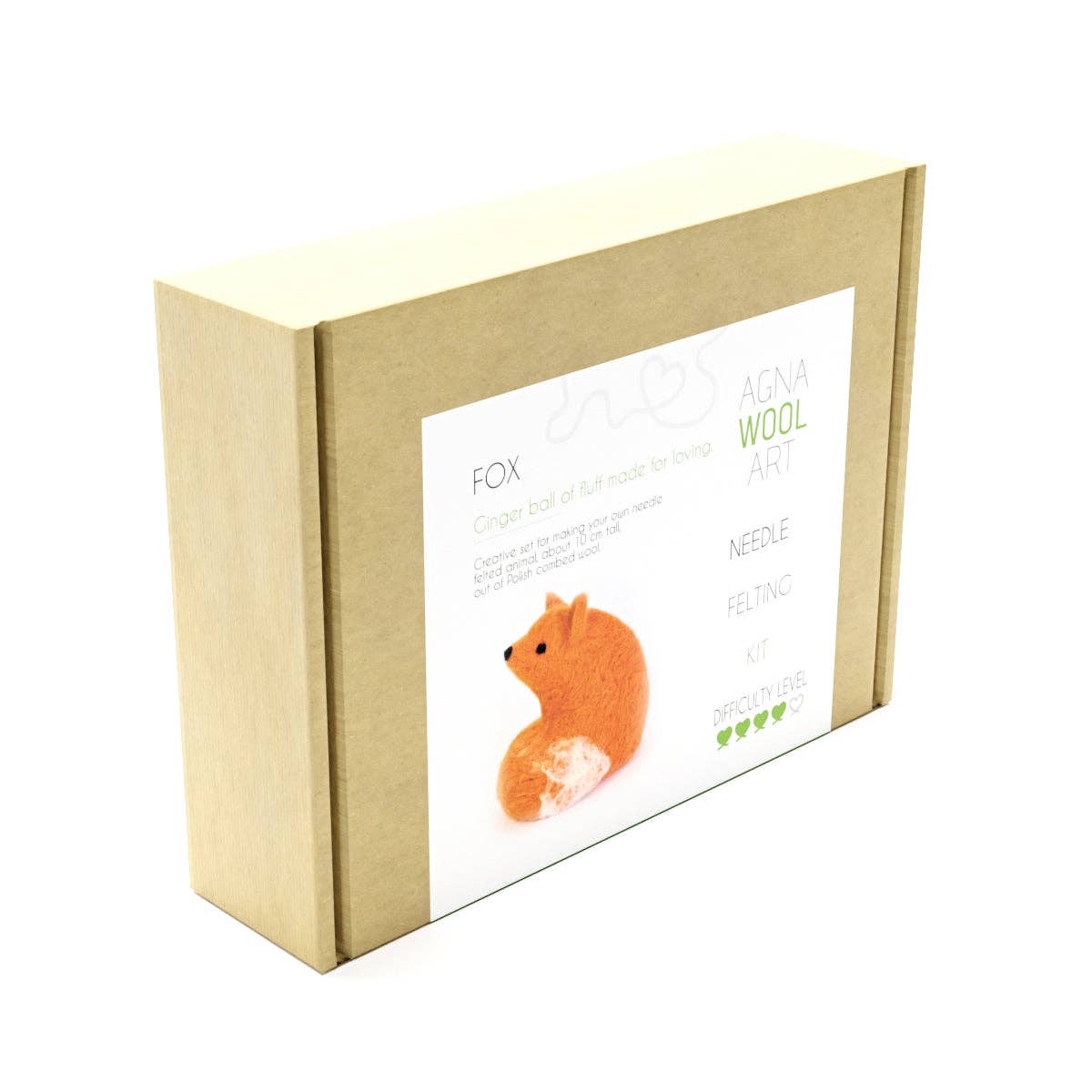 Benzie Design - Wholesale DIY Craft Kit - Fox, Needle Felting Kit9