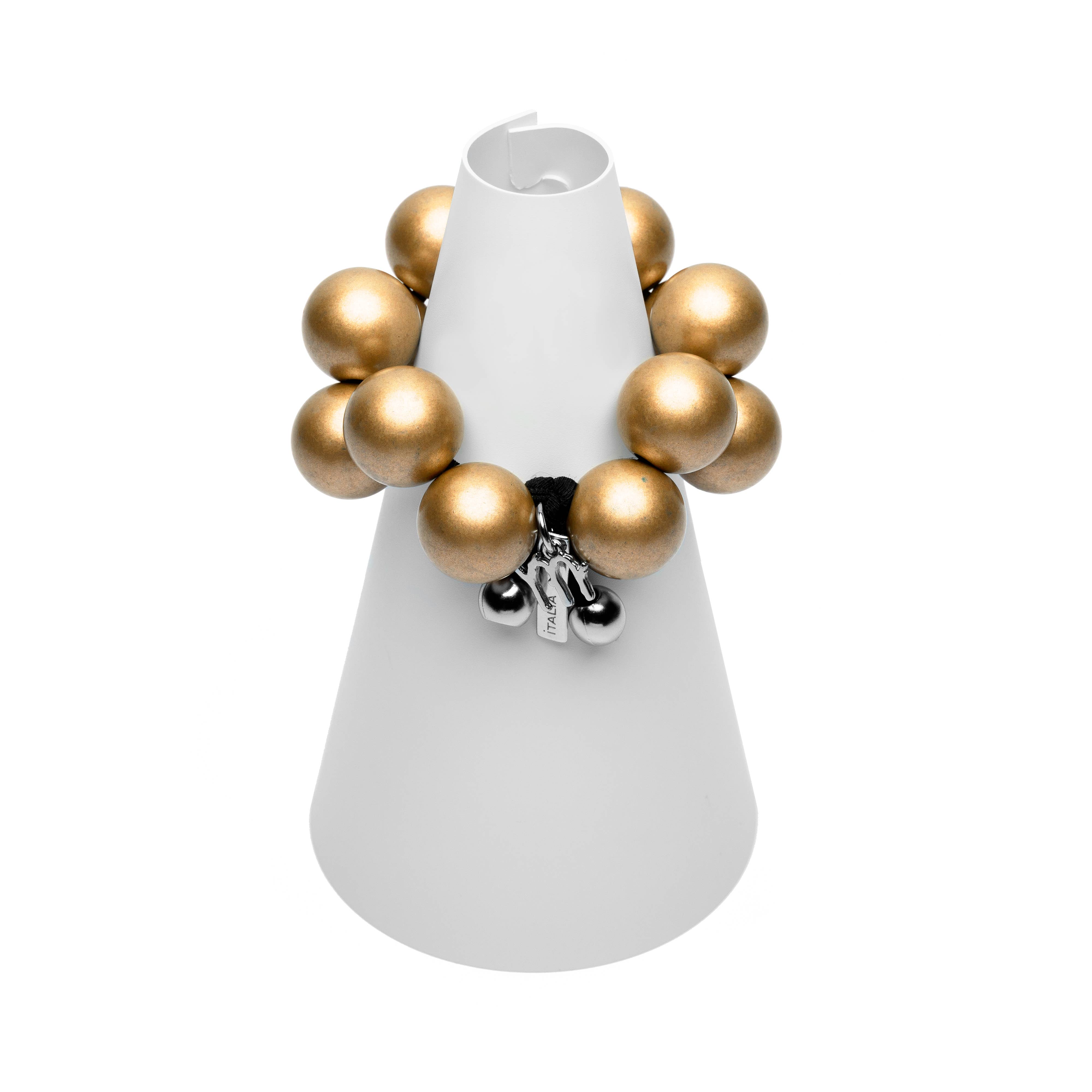 Mirta Accessori Moda - Wholesale Beaded Bracelet - Bracelet with Metal resin spheres 100% Made in Italy9