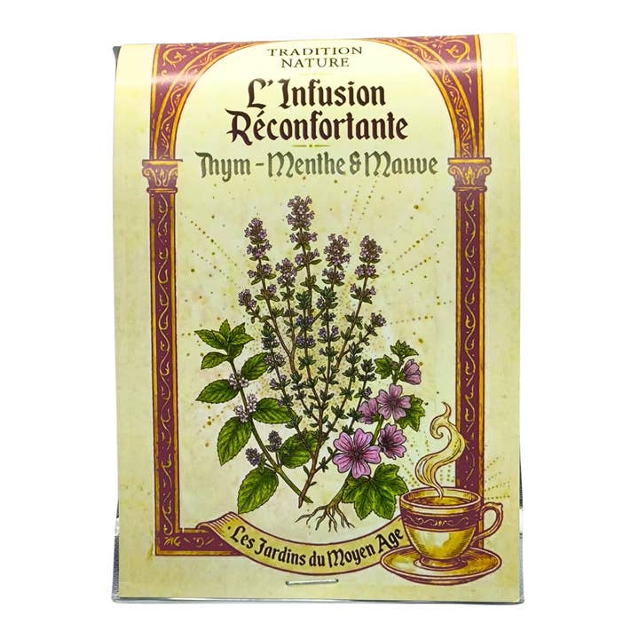 L’Infusion Réconfortante – Thym, Menthe & Mauve 25 g för wholesale av Tradition Nature