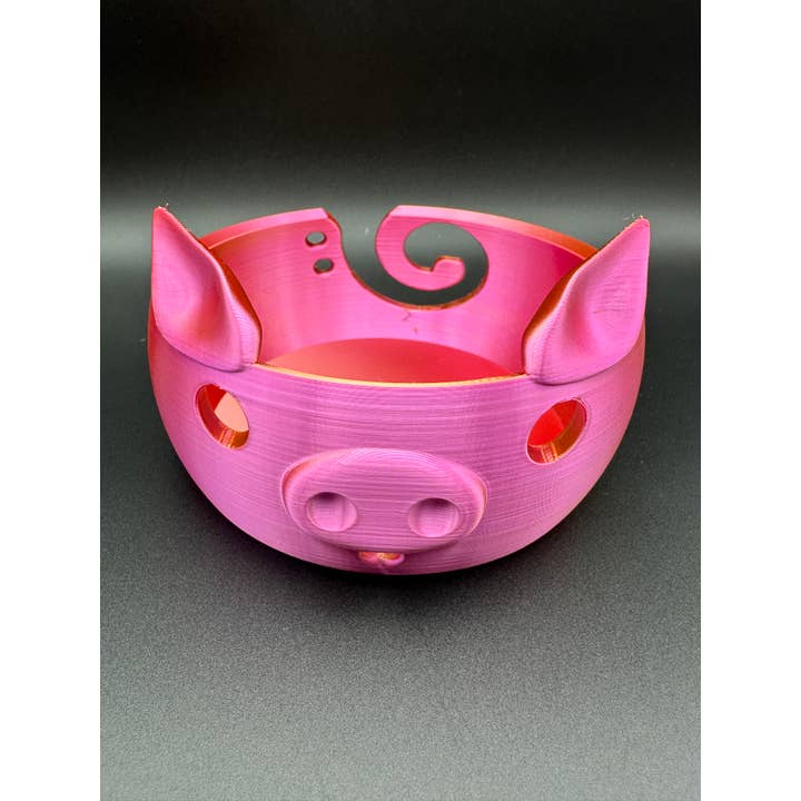 Piggy Yarn Bowl for wholesale by Lux Layers